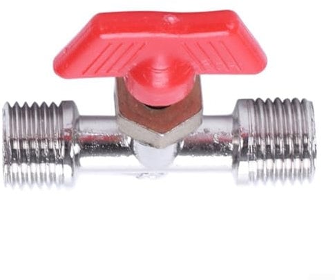 T Shape Gas Valve, 1/4 BSPT Male Thread for Air Compressor Applications