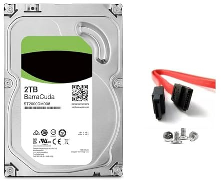 JXCHSWOU 2TB Festplatte HDD Desktop Interne HD 2000GB Festplatte 7200RPM 256M Cache 3,5 Zoll 6Gb/s Cache SATA III for PC Computer