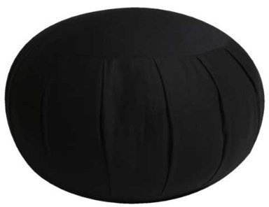 Kapok Zafu Meditation Cushion, Black
