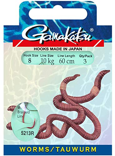 Gamakatsu Bkd-5213R Worm 60Cm Braided Gr. 2