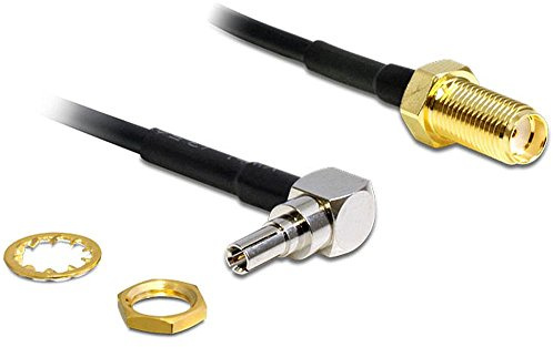 Delock 88466 Adapter CRC-9 90° Stecker auf SMA Buchse(200mm)