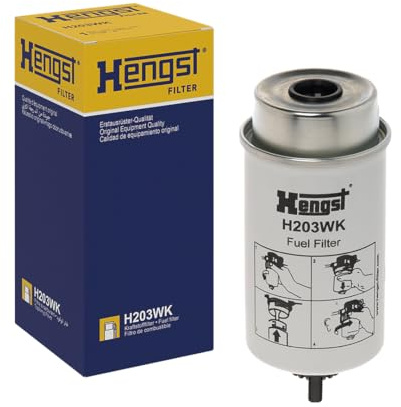 HENGST - Kraftstofffilter H203WK - Hochwertiger Kraftstoff-Anschraubfilter für KFZ - Entfernt Staub und Schmutz aus Otto- oder Dieselmotoren - Schützt das Einspritzsystem