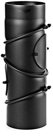 EWO Ofenrohr-Bogen 180 mm Durchmesser - Ofenrohr Multibogen 0-90° Schwarz - Senotherm-Beschichtung - rußbeständig, frost- und tauwechselbeständig