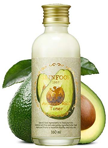 SKIN FOOD since 1957 Avocado-reicher Toner 180ml - Enthält Avocado-Extrakt, Avocadoöl Feuchtigkeitsreiches Gesichtswasser, Hautpflegend mit Mineralien - Koreanisches Gesichtswasser