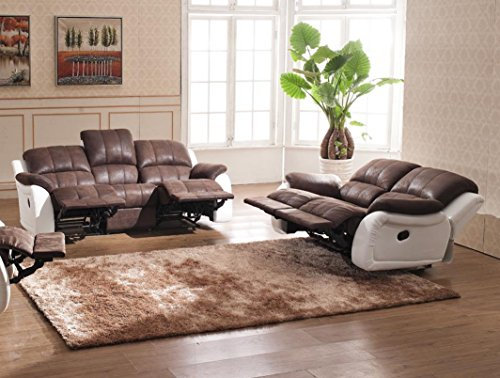 Microfaser Relax Schlafsofas Relaxsofas Fernsehsessel 5129-3+2-PU