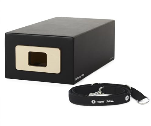 STOTT PILATES MERRITHEW Reformer Box mit Fußgurt, regulär, Schwarz