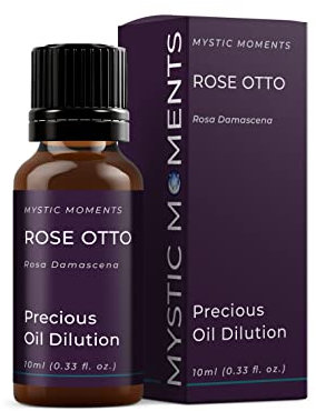 Mystic Moments Ätherisches Otto Rosenöl Verdünnung - 10ml - 3% Jojoba Mischung