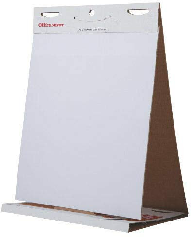 Table-Top Flipchart Easel Pad with Foldout Marker Tray 20 Sheet (20in x 23in)