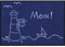 Salonloewe Fußmatte waschbar Leuchtturm 50x75 cm blau weiß maritim Eingangs-Matte Haustür Flur Schmutzfangmatte