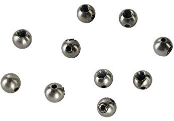 SLV mechanische Komponente STOPPER für Stahlseil 075mm inkl. Madenschraube M4x5 10 Stück / grau