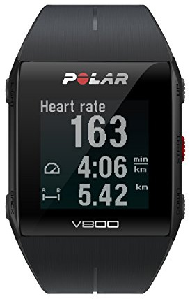 Polar V800 Orologio Sportivo GPS per Monitoraggio attività Fisica, Altimetro Barometrico, Nero