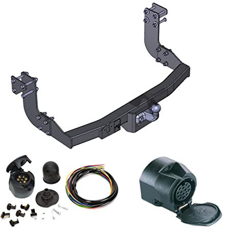 AHK Anhängerkupplung mit Elektrosatz 13 polig für Mercedes Sprinter / VW LT 28-35 1995-2006 Anhängevorrichtung Hängevorrichtung - starr, mit angeschraubtem Kugelkopf