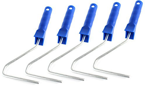 MKK - 19723-002 - Griff Farbrolle Malerrollen Halter Bügel Walzenlager 6 mm Malerwalzen Breite 100 mm 5 Stück