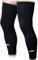 COOLOMG Beinlinge Knielinge Kompression Kniewärmer Radsport Basketball Fußball UV Sonnenschutz Anti Rutschen für Herren Damen Kinder Jugend Schwarz XL (1 Paar)