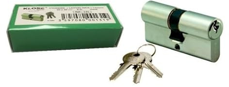 Cylindre KLOSE besser Ressorts Inox Laiton Nickelé s'entrouvrant - 30x50mm