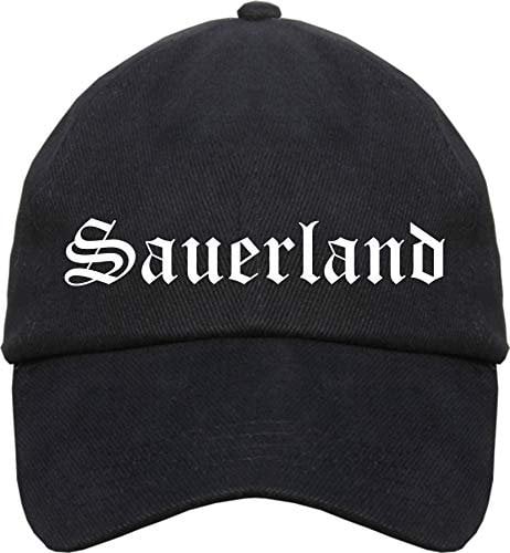 sostex Sauerland Cappy - Altdeutsch Bedruckt - Schirmmütze Cap Einheitsgröße Schwarz