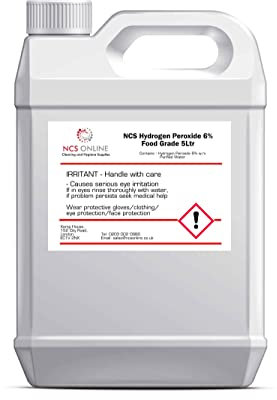 NCS Hydrogen Peroxide (6%) Food Grade H2o2 5 Litre