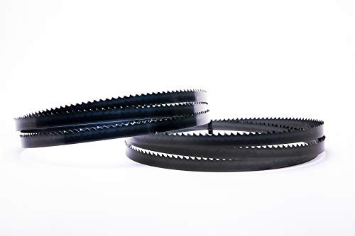 Encut, set di 2 lame per sega a nastro ad alte prestazioni, 2240 x 16 x 0,65 mm, 4 denti per pollice, in acciaio per utensili, per legno e per Elektra Beckum Metabo Güde