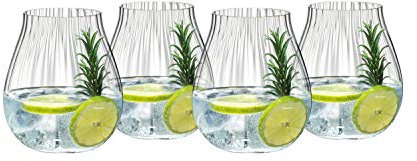 BGW Riedel - Gin Gläser - Optical O - Glas - 12,4 cm - 4er Set