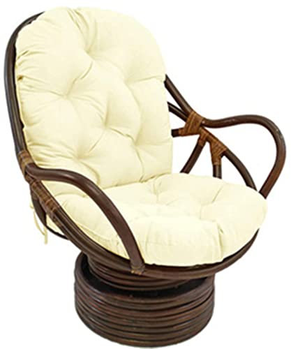 EXQULEG Niedriglehner Auflage Sitzkissen 120X60cm Stuhlauflage Stuhlkissen Garten Sitzpolster für Gartenstühle Rückenkissen Polster (Beige1)