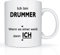 Print-Klex Berufstasse mit Drummer Motiv Bedruckt Drummer Tasse für Beruf Geschenk Kaffeebecher Geschenktasse Teetasse Arbeitstasse Arbeitsbecher mit Druck 330ml Beruf Tasse