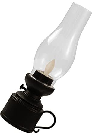 OSALADI Led Kerosinlampe Retro Öllaterne Flammenlos Kunststoff Dekoration Für Wohnzimmer Garten Und Notfall Beleuchtung