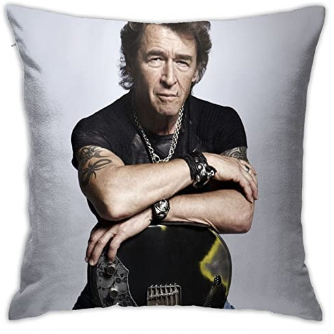 Peter Pillow Maffay Dekorative Quadratwurfkissenbedeckung Kissenbezüge Kissenbezug, Wohndekoration Dekorationen für Sofa Couch Bettstuhl 18x18 Zoll/45x45 cm