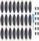 sourcing map Mini 2 Drone Propellers Drone Blades Propellers Black Golden with Screwdriver/Screw, Quick-Release, Low-Noise Propeller for DJI Mini 2 Drone, Quadcopter, Pack of 24
