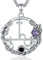 INFUSEU Lilith Kette, Siegel Der Lilith 925 Sterling Silber Pagan Schmuck Amulett Schild Hexe Anhänger Schutz Rune Wiccan Schmuck für Frauen