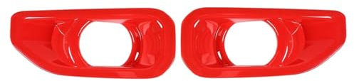 Nebelscheinwerferabdeckung Auto Front Stoßstange Nebel Lichter Abdeckung Aufkleber Nebel Lampe Trim Rahmen Aufkleber Für Jeep Für Wrangler JL Für Sahara 2018 2019 2020 2021 2022 Nebelscheinwerfergitte