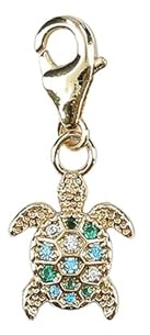Depesche 11785-089 Charms Express yourself - Anhänger für Halsketten und Armband, Schildkröte, vergoldet, als kleines Geschenk