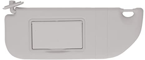 Car Inner Left Driver Sun Visor, Glare Guard Sunshade Grey 98038432DS Replacement with Mirror, ABS Car Interior Sun Visor for 301 C3