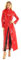 SDGHH-8MMDM Damen PVC Leder Trenchcoat Jacke Mit Reißverschluss Sexy Kleid Body Clubwear Langer Lack Mantel,Rot,3XL