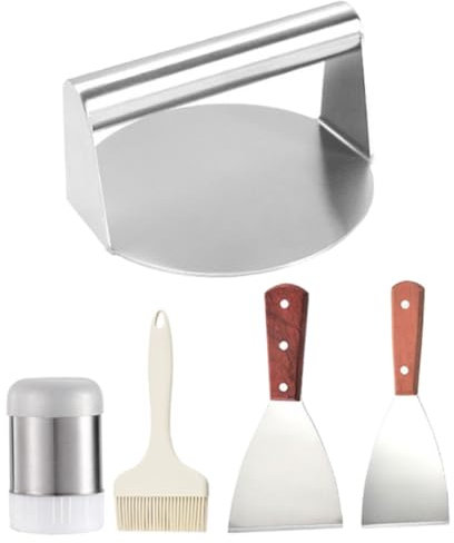 PAMINGONO 1satz BBQ Grillzubehör Teiliges Grillwerkzeug Spachtel Bürste Und Gewürzflasche Für Outdoor-Grillen Und BBQ-Partys