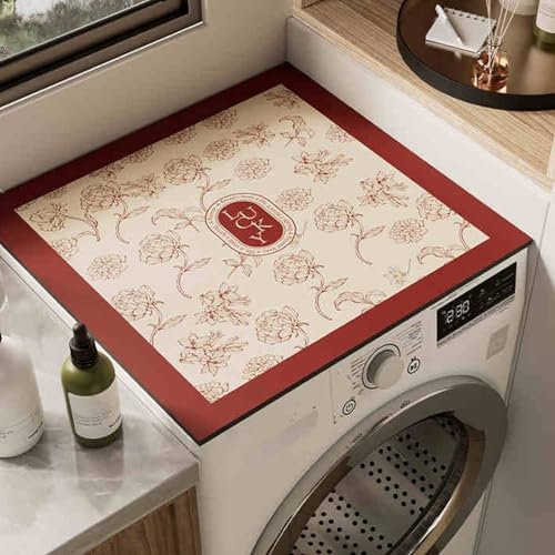 Cooalinar Waschmaschine Auflage,WaschküChe Arbeitsplatte Badematte,Universal Waschmaschinen-Auflage,Leicht Zu Waschen,Verhindert Kratzer Auf Der Oberseite,FüR Mikrowelle Und ElektrogeräTe
