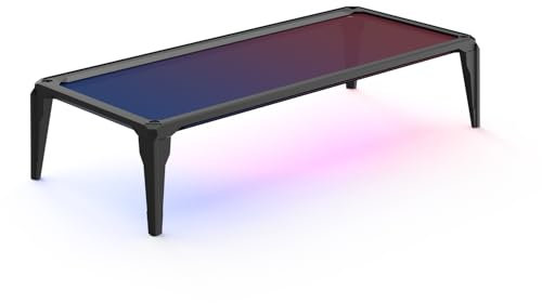 Stageek RGB Gaming Desktop-Ständer,Desktop-Halterung für Monitor Arm,Gaming Setup Zubehör Monitor Ständer für Gaming Schreibtisch Deko,Schwarz.
