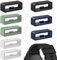 Vancle 8 Stück Silikon Schlaufe, 22mm Verschlussring für Garmin Venu 3/Venu 2, Forerunner 255/255 Music /245/645, Garmin Fenix7/6, 22mm Silikon Uhrenarmband Halter Keeper, Uhrenband Ersatz Schlaufen