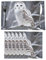 Platzdeckchen-Set, waschbar, für Esstisch, 30,5 x 45,7 cm, hitzebeständig, winterweiß, Eule, rutschfest, für Küche, Hochzeit, Party, Dekoration, Innen- und Außenbereich, 6 Stück