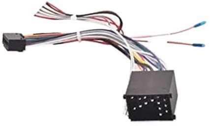 Pizgear Adaptateur de câble de Faisceau de câblage stéréo d'autoradio Android 16 Broches, for BMW, E46 série 3 E39 série 5 E53 X5 Câble Adaptateur d'antenne de véhicule