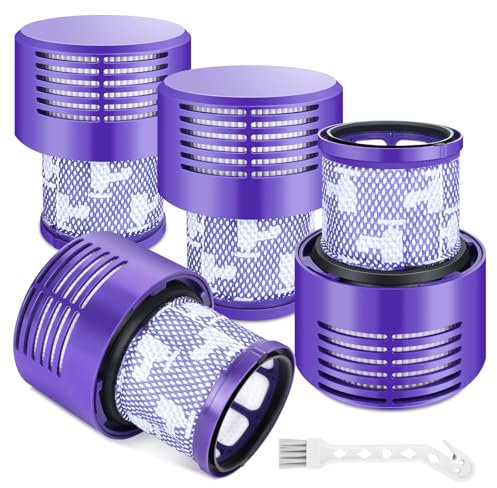 Lot de 4 filtres de rechange pour aspirateur Dyson V10 Cyclone Series Absolute Animal Motorhead Total Clean SV12, pièce de rechange n° 969082-01, lavables et réutilisables