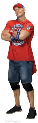 Star Cutouts SC4575 WWE John Cena 3-Pack Shelf Top Cardboard Cutouts – Wrestling Party Décor, Fan Display & Collector Gift