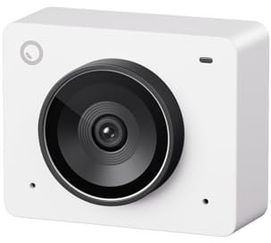 OBSBOT Meet 2 Webcam 4K - AI Framing & Auto Tracking, 1/2 Sensor, 60FPS, Auto Focus, HDR, Dual Mics - Lightweight USB Web Camera for Streaming, Zoom Meetings, Gaming. (Cloud White)