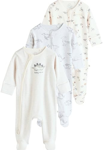 NEXT Baby Jungen 100% Baumwollschlafanzüge im 3er-Pack