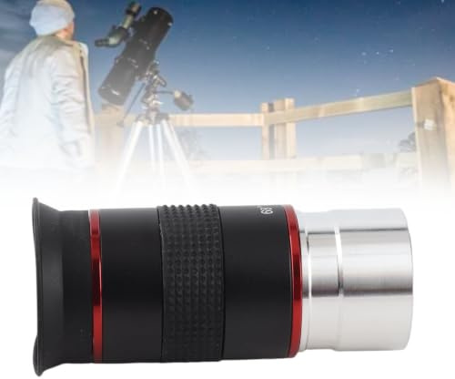 Tbest Telescope Eyepiece 1.25 Inch 68 Degree Wide Angle 6mm Astronomical for Moon Observation Accessory Aluminum Alloy Optical Glass
