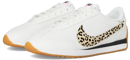 Nike Women's Pacific Leather Se Sneaker, Summit White/Black/White/Gum Light Brown, 5.5 UK
