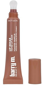 Barry M Lip Rehab Tinted Hydration Lip Mask, Shade Brown Toasted Vanilla | Lip Balm Infused with Vitamin E