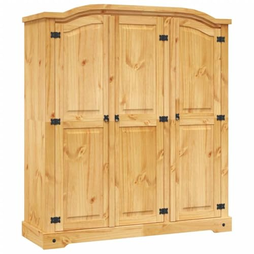 Emmtore Armario Madera de Pino Mexicano Estilo Corona 3 Puertas