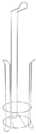 Premier Housewares Chrome Toilet Roll Holder and Storer, 52 x 13 x 13 cm