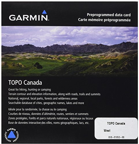 Garmin Topo Canada – West – Wanderer Karten für GPS, geografische Abdeckung West-Kanada