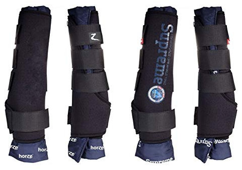 NETPROSHOP Stallgamaschen 1 Paar mit Flexiblen Polstern für die Vorderbeine, Groesse:Full